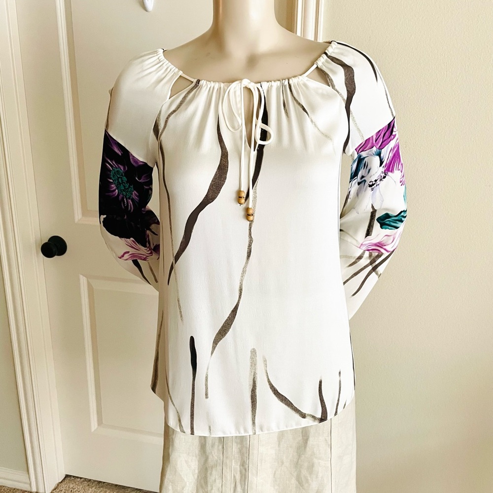 NWT Elie Tahari Silk Blouse  XS $298